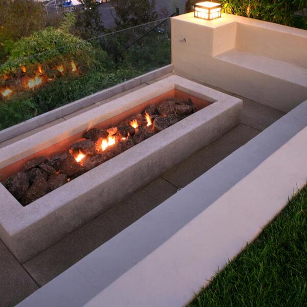 Custom Lava Rock Fire Pit